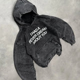FOESCE Streetwear Hoodie Y2k Gothic Hip Hop Letter Graphic Print Oversized Hoodie Sweatshirt Men Women Harajuku Pullover Hoodie Clothes