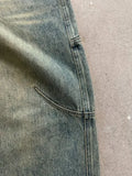 Streetwear Retro Baggy Jeans Men's Goth Hip-hop Personality Harajuku Trendy Washed Blue Straight Pant Y2K Wide Leg Pants Men
