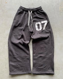 Foesce Streetwear Y2K Casual Baggy Sweatpants Drawstring Sports Pants Zipper Cardigan Fashion Digital Print Hooded Men Women Street Set