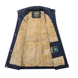 FOESCE Thick Warm Winter Parka Men Fleece Hooded Men Winter Jacket Coat Military Cargo Jackets Mens Plus Size 8XL Velvet Warm Coat