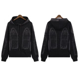 FOESCE Washed Do Old Trend Heavy Industry Printing Who Decides War Hoodie Retro Super Fire Men Women Loose WDW Hooded Sweatshirts