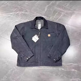 FOESCE Washed Vintage Distressed Denim Canvas Work Jacket Denim Jacket Men  Jackets for Men  Winter Jacket Men