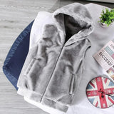 FOESCE White Wool Vest Jacket Men Autumn Winter Sleeveless Jacket Men Waistcoat Warm Coat Faux Woolen Mens Clothing 2024 Trends