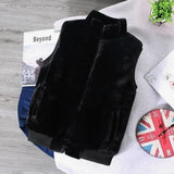 FOESCE White Wool Vest Jacket Men Autumn Winter Sleeveless Jacket Men Waistcoat Warm Coat Faux Woolen Mens Clothing 2024 Trends
