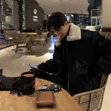 Winter Jacket Men Warm Brown Black Thick Leather Jacket Men Streetwear Korean Loose Short Coat Mens Thicken Leather Jackets