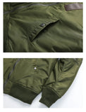 FOESCE Winter New Thick Windproof and Warm Men's Jacket, Retro Fashionable Loose Solid Color Workwear, Winter Cotton Jacket