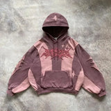 FOESCE Y2K Gothic Retro Harajuku Embroidered Letters Super Dalian Hoodies for Men and Women American Hip-hop New Trend Sports Hoodies