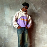 FOESCE Y2K Long Sleeve Hoodie Trendy Design Three Dimensional Printed Pattern Unisex Sportswear Retro Punk Oversized Casual Pullover