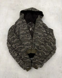 FOESCE Y2K Retro Camouflage Reversible Jackets Warm Jacket for Women and Men Street Coats Clothes Harajuku Hip-Hop Casual Street Wear