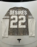 FOESCE Y2K Women T Shirt  Sports Shirt Male Gothic Oversize Camouflage Leaf pattern Long Sleeves T Shirt Hip Hop Sweatshirt Streetwear