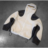 FOESCE Y2K Zip up Hooded Sweater Harajuku Gothic Fleece Jacket Oversized Streetwear Men Women Hip Hop Fashion vintage sweatshirt top