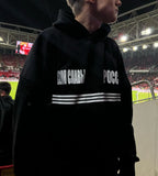 FOESCE Y2k Casual Fashion Black Versatile Letter Printed Pullovers American Style Streetwear Oversized Sweatshirts Couple Daily Hoodies