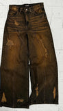 FOESCE Y2k Jeans Retro Distressed High Waisted Baggy Jeans Punk Hip Hop Men Women Wide Leg Straight Denim Pants Slouchy Streetwear