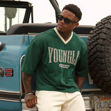 FOESCE YA T-shirts Men Summer New Sports Leisure Round Neck Fashion Loose And Comfortable Clothing Gym Running Shirts man