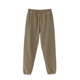 FOESCE Yao888 Kanye Fleece Pure Cotton Long Pant For Men High Streetwear Sweatpants Casual Oversize Simple Sport Trousers