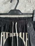 men embroidery wide leg cargo pants