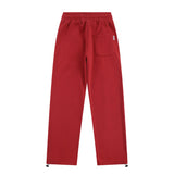 Hip Hop Streetwear Men's Fleece Pants Outdoor Solid Color all-Match Stripe Splicing Pants Casual Fashion High Street Trousers