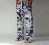 Turtle Flowers Skull 3D All Over Print Full Length Wide Leg Pants Hipster Fashion Streetwear US Size Sweatpants Men Clothing