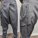 Foesce Retro Medieval Costume Pirate Viking Harem Pants Joggers Samurai Vintage Pants Hip Hop Streetwear Hakama Leisure Halloween