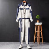Mens Hip Hop Cargo Jumpsuit Fashion Punk Style Sashes Joggers Overalls Multi Pockets Work Rompers Streetwear Korean Clothes