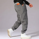 Autumn Winter Men Harem Pants Hip Hop Outdoor Male Baggy Jogging Corduroy Pants New Fashion Streetwear Thick Men's Trousers