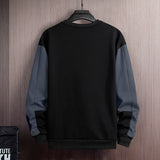 Foesce Solid Color Black White Patchwork Sweatshirt Men'S Hoodies Spring Autumn Hoody Casual Streetwear Clothes