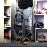 Foesce New Fashion Camouflage Jeans Men Casual Denim Pants Straight Loose Baggy Trousers Streetwear Men Clothing Plus Size Jeans