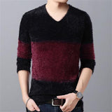 Man Winter Sweater High Collar Black Mohair Sweatshirt Slim Fit Pullover Long Sleeve Thermal Sweater Sweater Designers Mens