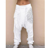 Foesce Retro Medieval Costume Pirate Viking Harem Pants Joggers Samurai Vintage Pants Hip Hop Streetwear Hakama Leisure Halloween