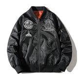 Men's Bomber Jacket Winter&Autumn Embroidery Baseball Jacket Hooded Removable Coat Couple Varsity Hiphop Unisex Streetwear