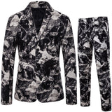 Foesce New Men's Fashion Suit Two-piece Casual Suit  Fashion Men Blazer Mens Suits with Pants