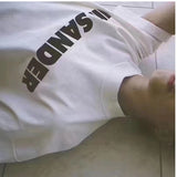 Summer Harajuku White Cotton Letter Print woman tshirts Streetwear Fashion Tees O-Neck Short Sleeve Plus Size women clothing