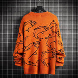 Jumper Sweater Men Women Winter Warm Pullover Harajuku Anime Sweat Tops Christmas Aesthetic Design Y2k Clothes Shark Green