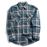 Foesce High Quality Extra Heavyweight Multi Colors Thick 100% cotton Long Sleeve Brushed Plaid  Flannel Shirts for Men