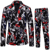 Foesce New Men's Fashion Suit Two-piece Casual Suit  Fashion Men Blazer Mens Suits with Pants