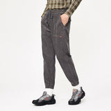 Casual Pants Men Fall/Winter Loose Corduroy Waist Pants Man Korean Style Trendy Overalls Winter Trousers