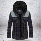 Winter Shirt For Men Thick Warm Fleece Shirts Plaid Pure Cotton Mens Shirt Long Sleeves Camisa Masculina Plus Size M-3XL