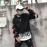 Hoodies Male Hip Hop Punk Streetwear Pullover Fashion Casual Sweatshirts Black Color Sweatshirt Hot Spring Autumn Boy Girl Top