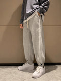 Men's Sweatpants Autumn and Winter Sweatpants Loose Plus Velvet Thickened Sweatpants Men Joggers  Mens Pants