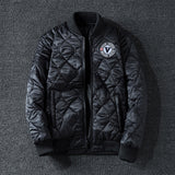 Winter Bomber Jacket Men Military Pilot Jacket Badge Fashion Double Side Wear Motorcycle Jacket Autumn Youth Men Clothing Pocket