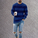 Autumn Winter Men's Sweater Fashion Long Sleeve O-Neck Pullovers Sweaters Men Casual Knit Sweater Jersey Coat Mens Clothes