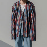 Men's Wear Knitted Cardigan Sweater Jacket Man's Korean Fashion Autumn And Autumn V Collar Single Breasted Long Sleeve Tops