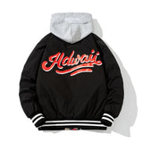 Streetwear Winter Jacket Men Women Hip Hop Letter Basketball Jacket Casual Varsity Jacket Men Cartoon Anime Couple Male Two Side