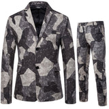 Foesce New Men's Fashion Suit Two-piece Casual Suit  Fashion Men Blazer Mens Suits with Pants
