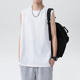 Summer Fashion Men's Tank Tops Cotton Sleeveless Shirt Man Loose Casual Tank Top Men