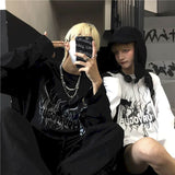 Autumn Long-sleeved Tshirt Women Men T Shirt Student Korean Loose  Fashion Retro T-shirt  Shirt Bottoming Shirt Couples