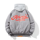 Streetwear Winter Jacket Men Women Hip Hop Letter Basketball Jacket Casual Varsity Jacket Men Cartoon Anime Couple Male Two Side