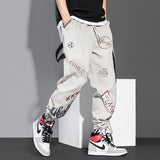 Foesce New Hip-Hop Jogger Men's Black Harem Overalls Multi-Pocket Ribbon Men's Sports Pants Streetwear Casual Men's Casual Pants