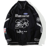 Harajuku Hip Hop Streetwear Energetic Jacket With Reflective Strips Jacket Coat Men Autumn Cotton Button Jacket Tops