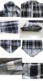 long coat men gothic trench coat men cardigan slim long cloak sweater hooded Knitted plaid fashion jacket autumn steampunk